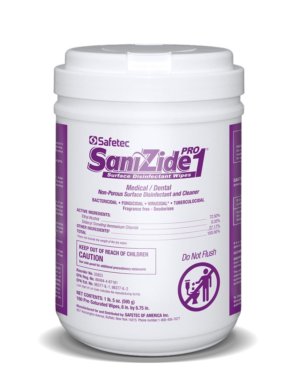 Amazon.com: SaniZide Pro 1 Surface Disinfectant Wipes in 160ct